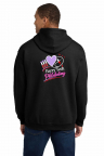Black Unisex Hooded Sweatshirt with Name & NASBOCES Barry Tech Phlebotomy Logo